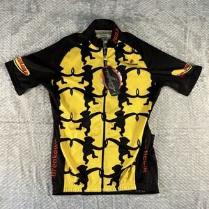 Hincapie Cycling Jersey XL 2007 MS Charity Ride Yellow Full Zip NWT Monkeys